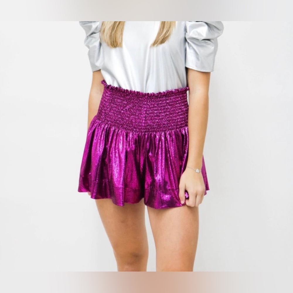 QUEEN OF SPARKLES GLITTER SWING SHORTS